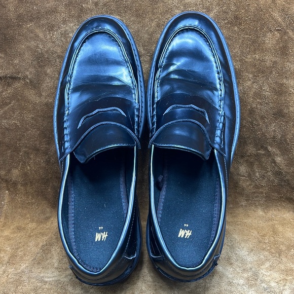 H&M Black Leather Loafers - Picture 7 of 8